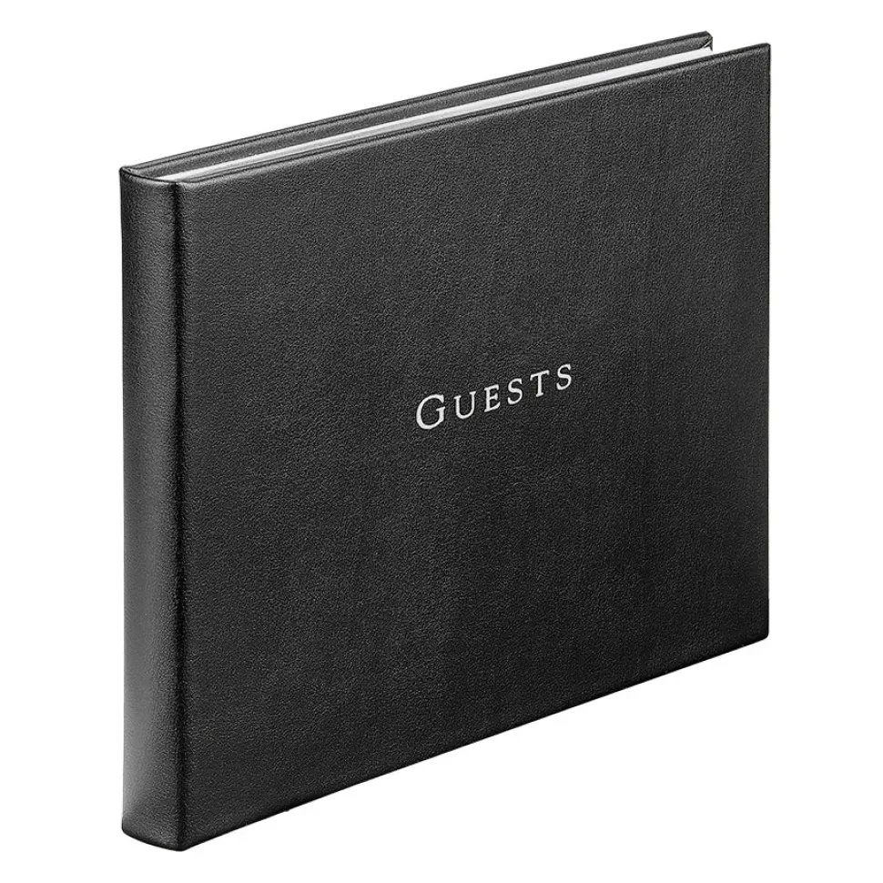 Guest Book in Recycled Italian Bonded Leather