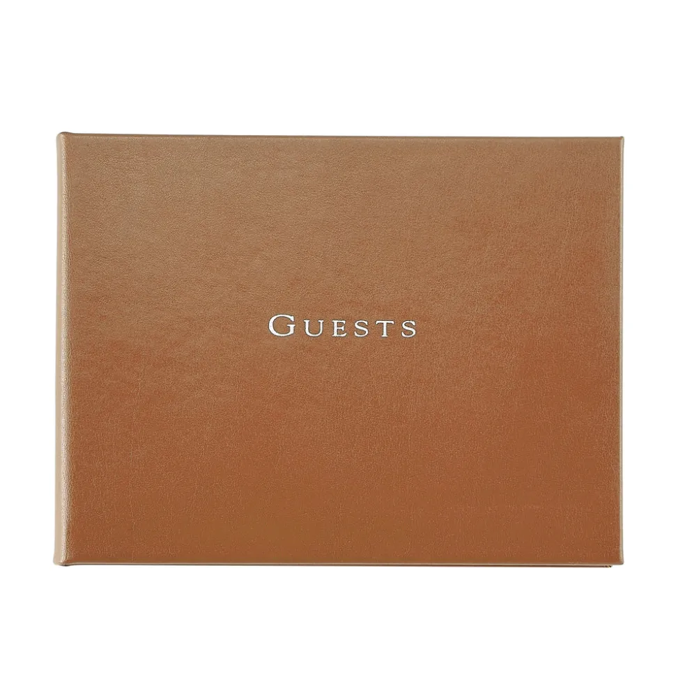 Guest Book in Recycled Italian Bonded Leather