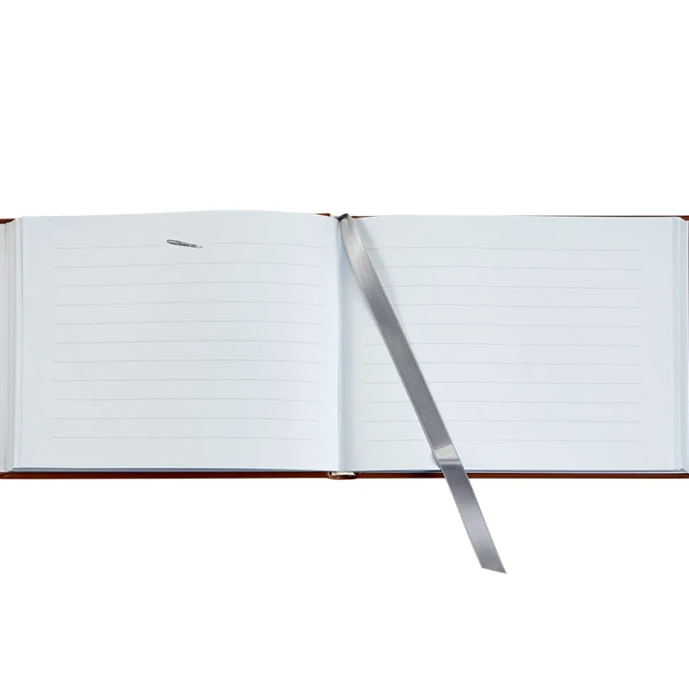 Guest Book in Recycled Italian Bonded Leather