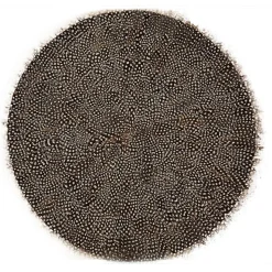 Guinea Feather Placemats, Set of 6