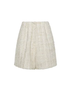 Gwen Tweed Short in Cream