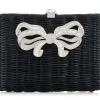 Hailey Wicker Basket Bow Clutch