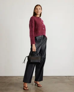 Hale Cardigan in Raisin