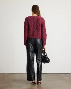 Hale Cardigan in Raisin