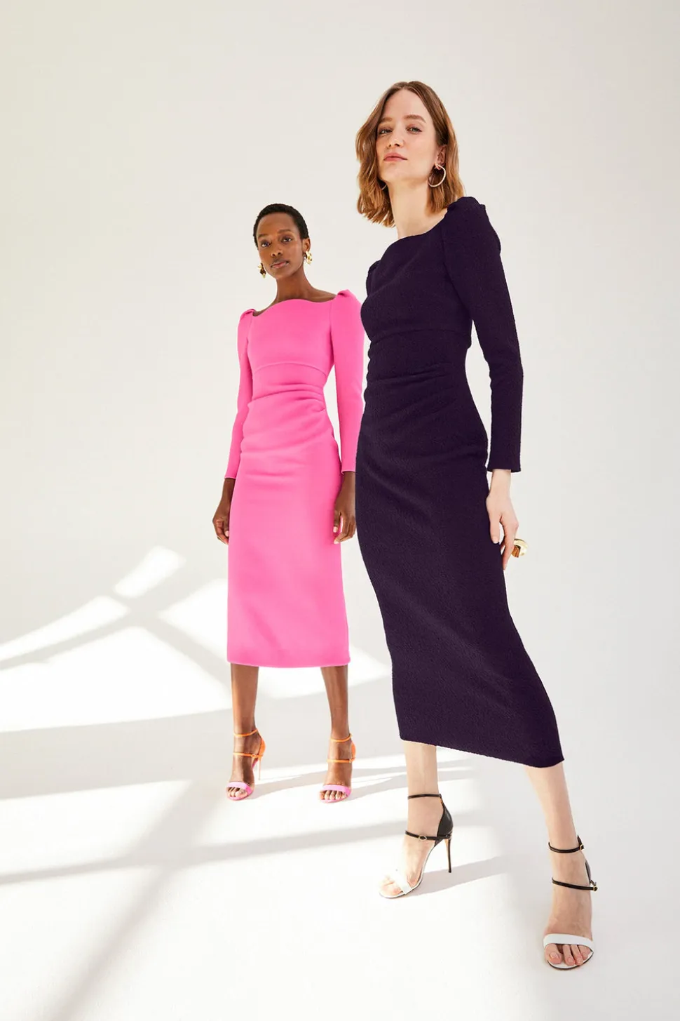 Halley Dress Stretch Crepe Blackcurrant