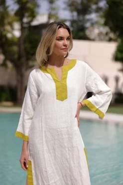 Hampton Caftan Green Paisley