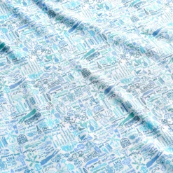 Hamptons Two Piece Kids Pajamas in Day Blue