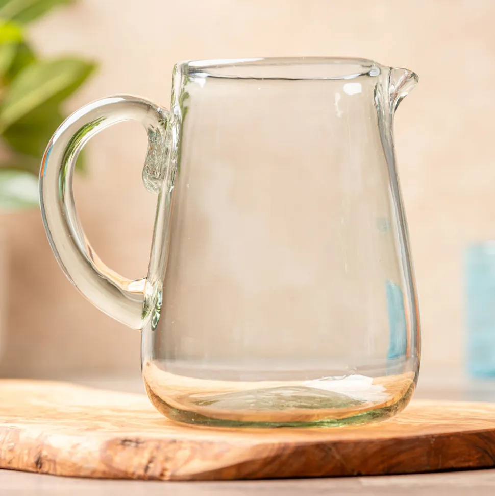 Handblown Glass Pitcher