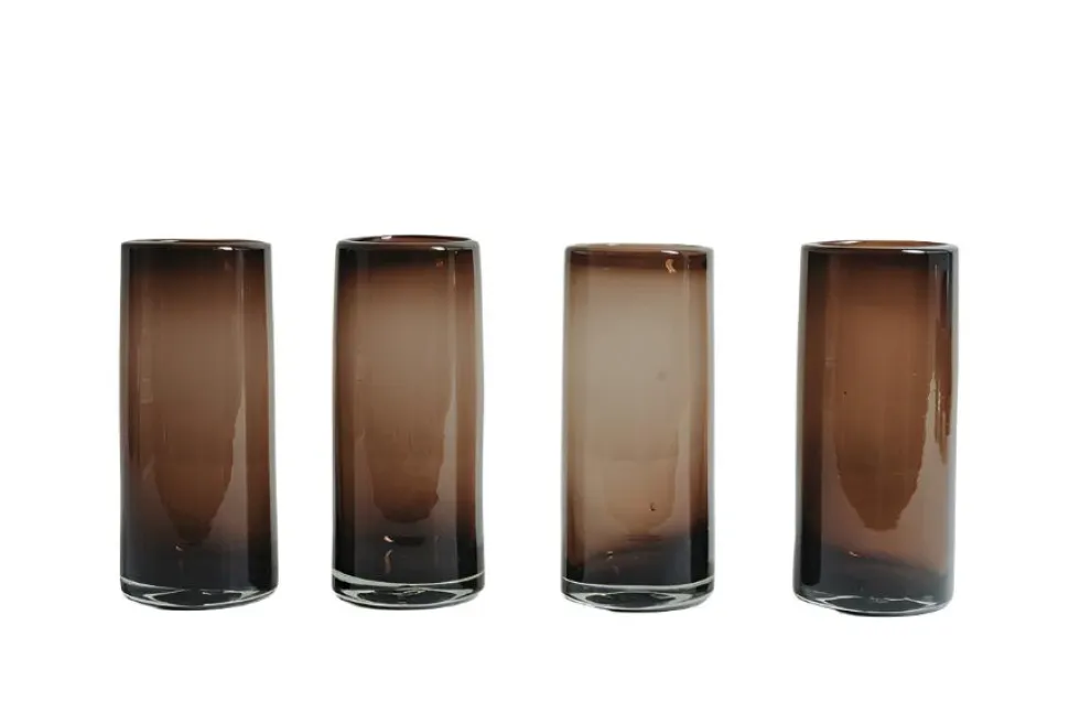 Handblown Glasses in Set of 4 in Tamarind
