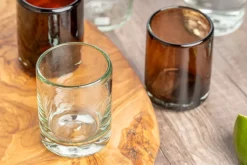 Handblown Shooter Glasses, Set of 4