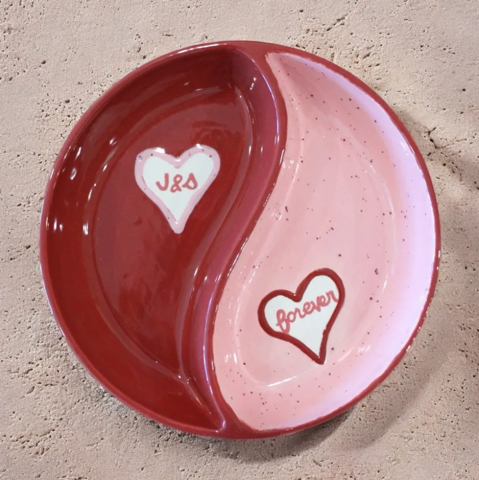 Hand-painted Custom Yin-Yang Aperitivo Bowl