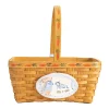 Hand-Painted Heirloom Custom Easter Basket in Blue