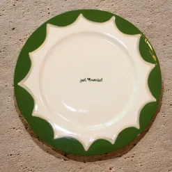 Hand-painted “Just Married” Scalloped Cake Plate