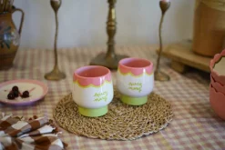 Hand-painted “Spicy Marg” Cups, Set of 2
