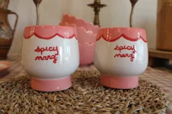 Hand-painted “Spicy Marg” Cups, Set of 2