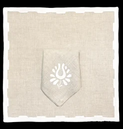 Hanover Placemats in Oatmeal and White, Set of 2