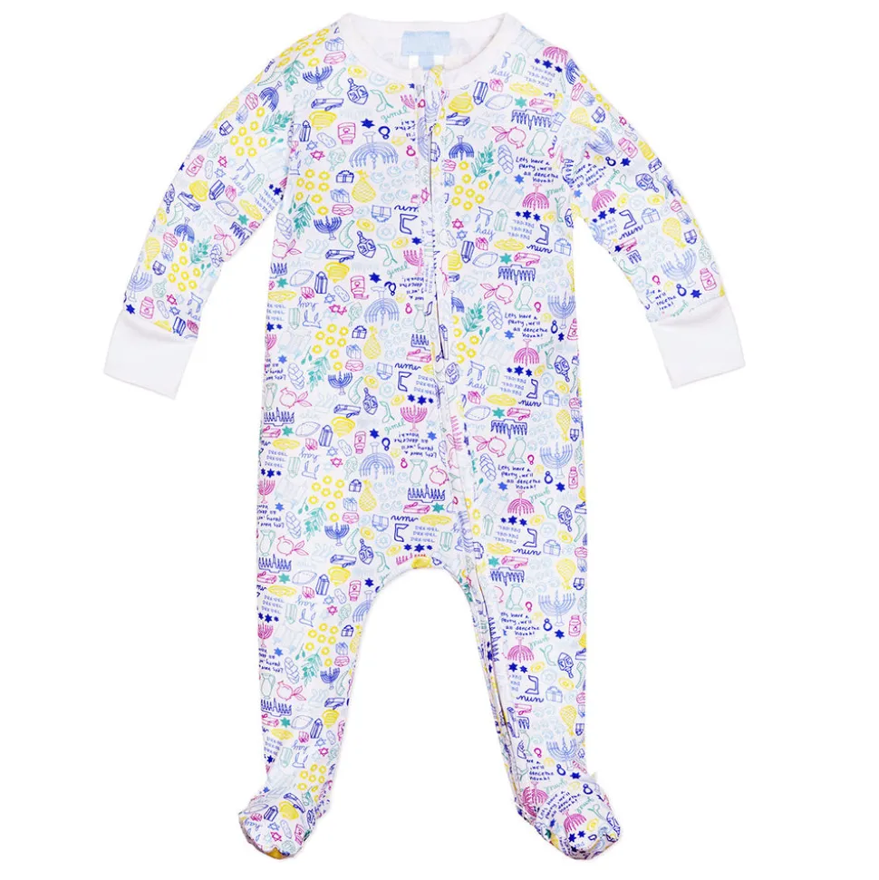 Hanukkah Zip Baby Onesie
