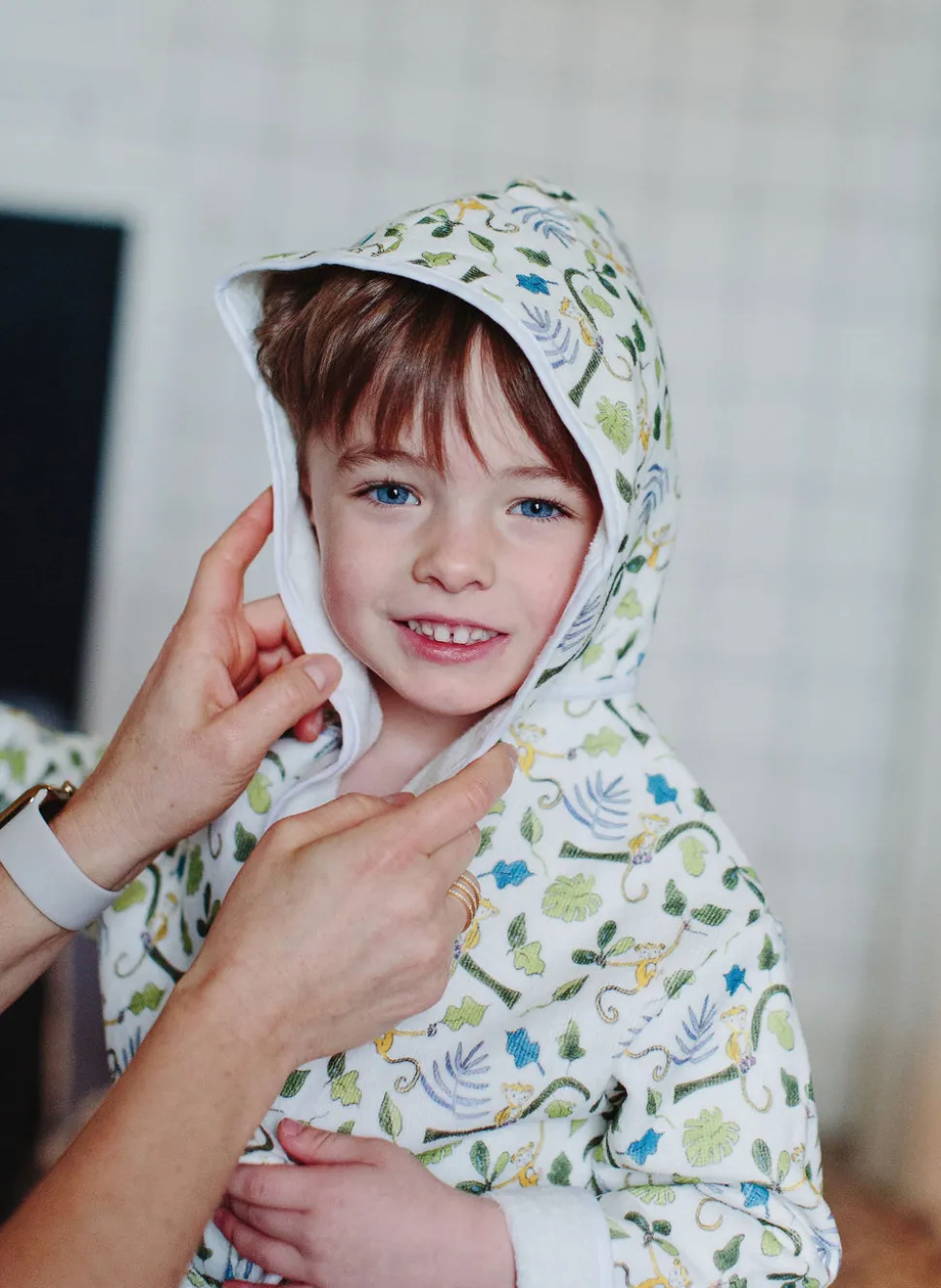 Happy Monkey Bathrobe
