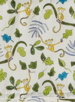 Happy Monkey Burp Cloth