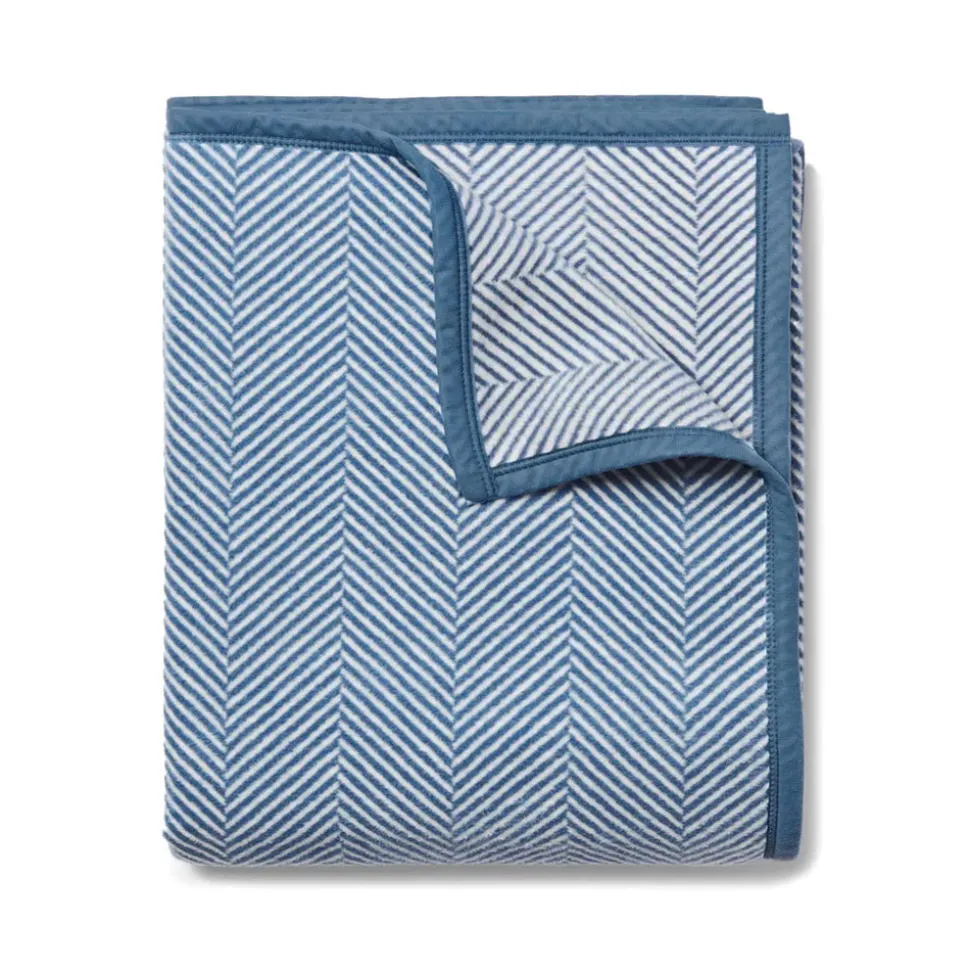 Harborview Herringbone Cornflower Blanket