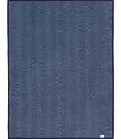Harborview Herringbone Navy Original Blanket