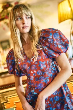 Harrison Dress in Crimson Canyon