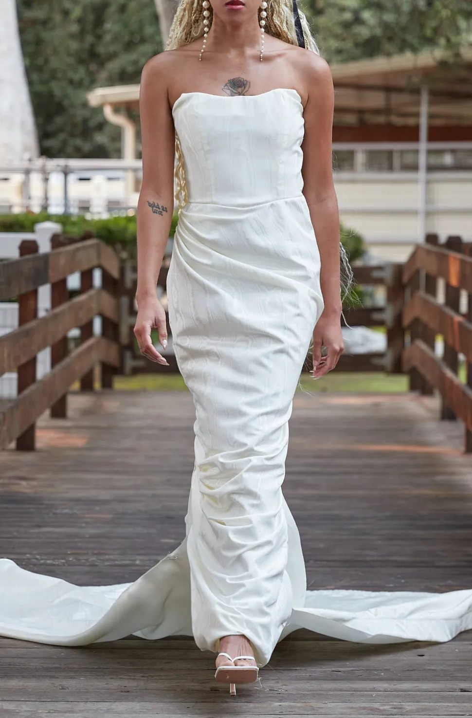 Hart Gown with Corset Top and Train