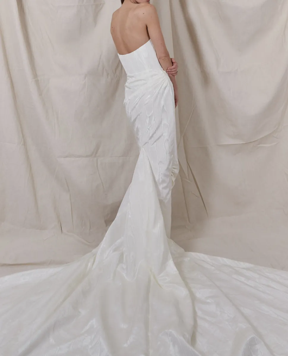 Hart Gown with Corset Top and Train