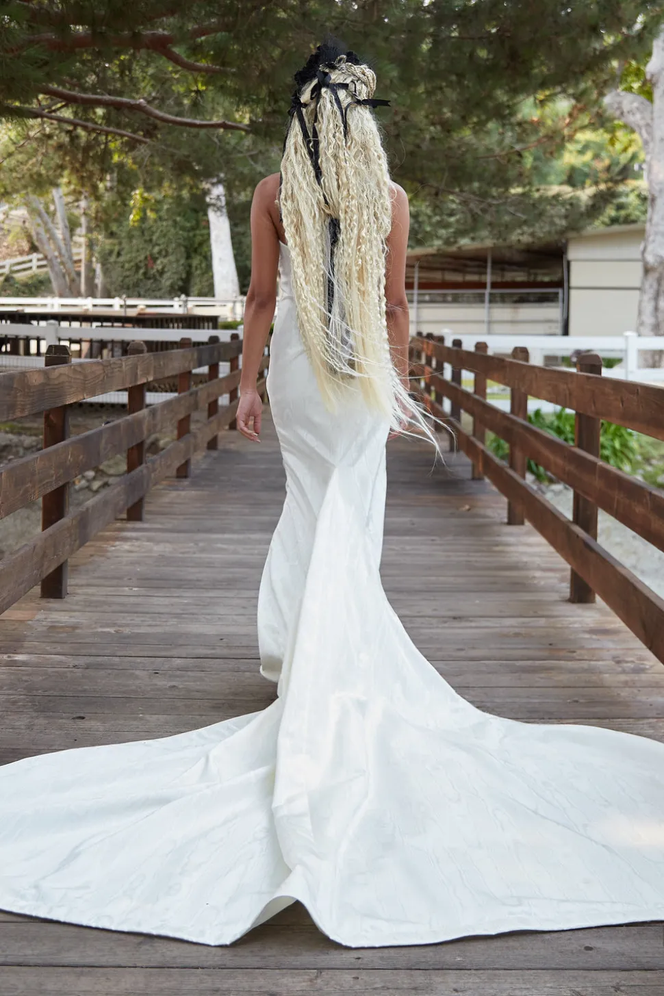 Hart Gown with Corset Top and Train
