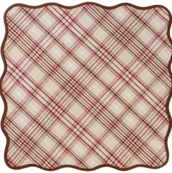 Harvest Tartan 52" Square Tablecloth