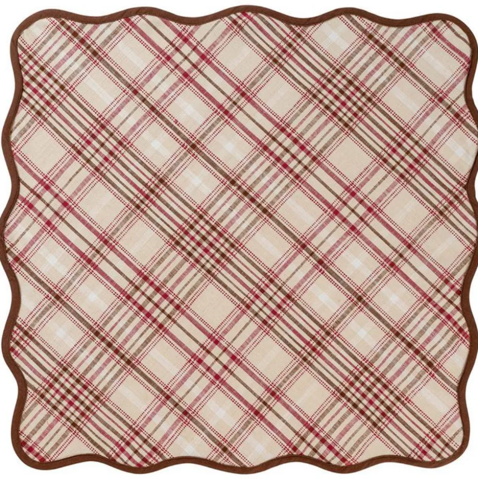 Harvest Tartan 52" Square Tablecloth