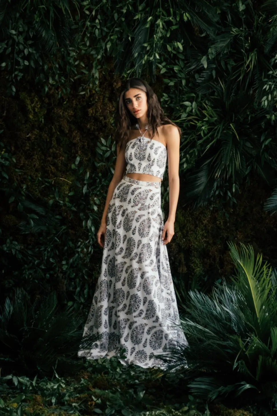 Hava Bustier in Paisley