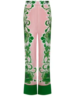 Havana Crepe Trouser in Antigua Green
