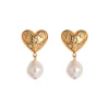 Hayden Earrings in Crystal Antique Gold