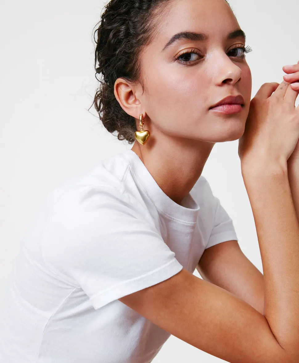 Heart & Soul Gold Earrings