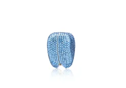 Heart Miniature Pillbox in Light Sapphire