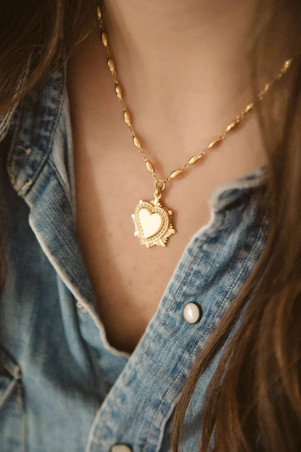Heart On Fire Necklace