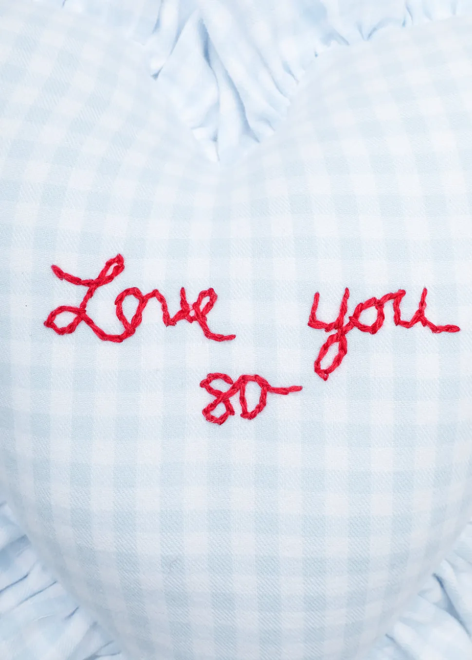 Heart Ruffle Pillow