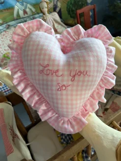Heart Ruffle Pillow