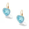 Heart-Shaped Blue Topaz Cocktail Drops