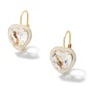 Heart-Shaped White Topaz Cocktail Drops