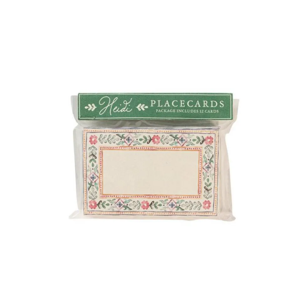 Heidi Place Card in Multi, Set of 12
