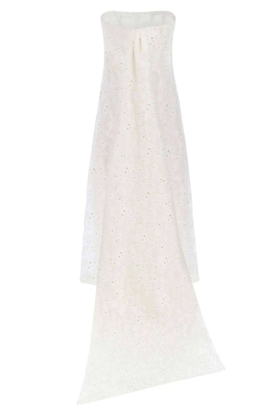 Helena Strapless Column Gown With Train
