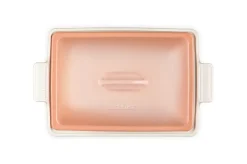 Heritage Covered Rectangular Casserole in Peche