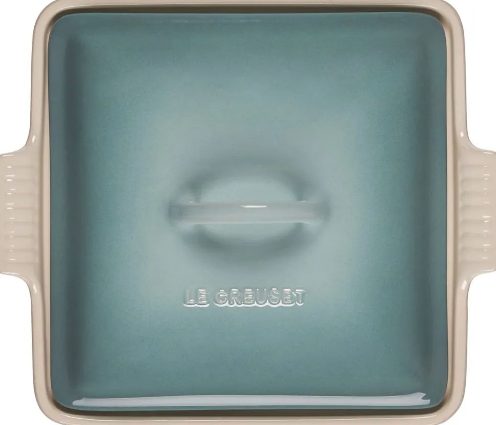 Heritage Covered Square Casserole in Sea Salt