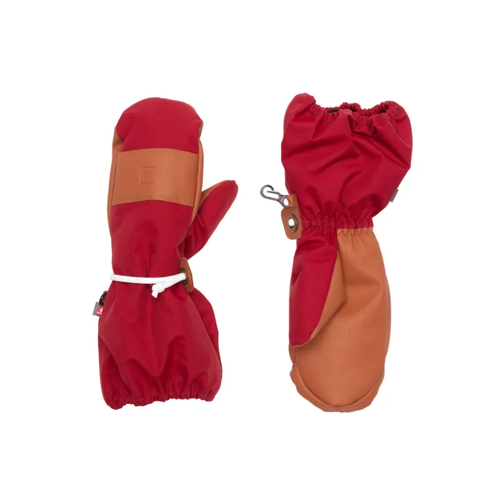 Heritage Red Waterproof Ski Mitten