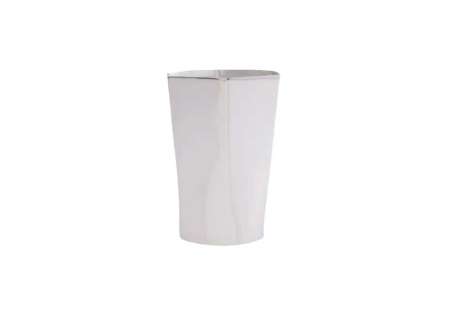 Hexagon Silver-Plated Tall Tumbler