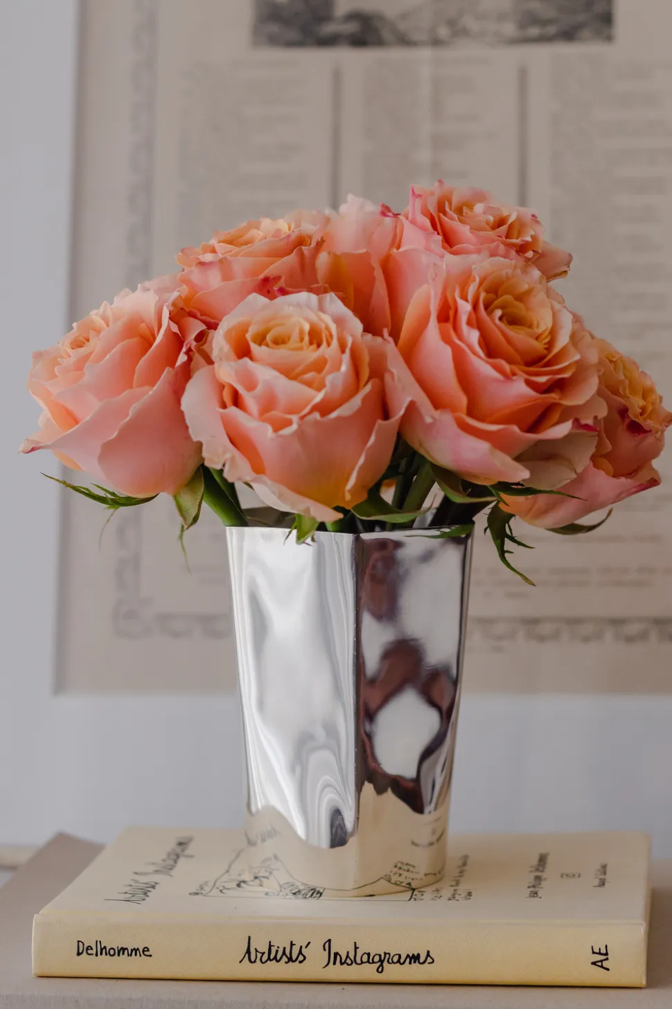 Hexagon Silver-Plated Tall Tumbler