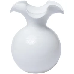 Hibiscus Glass Large Fluted Vase