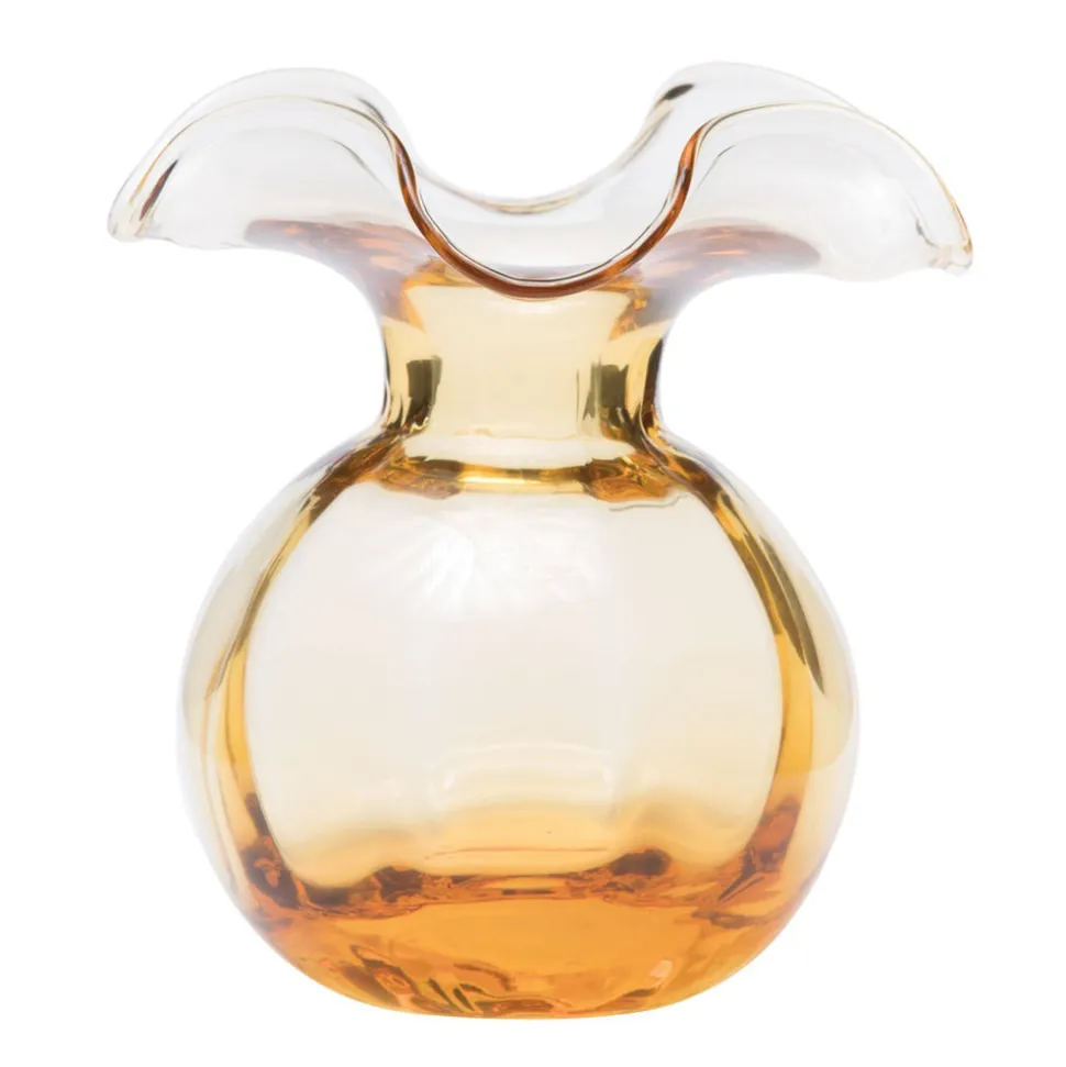 Hibiscus Glass Medium Fluted Vase